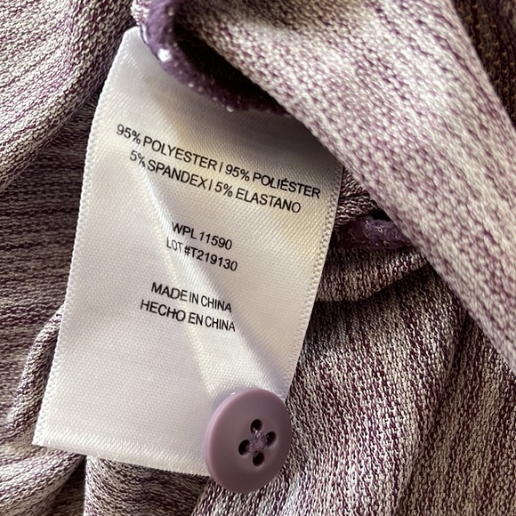 Maroon Polo Heather Purple/Red Burgundy Color Golf Sporty Athletic NWT Size XL - Picture 7 of 7